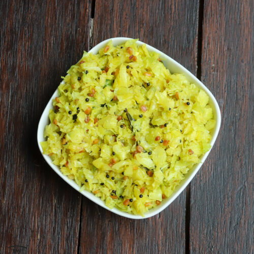 Cabbage Poriyal (Stir Fry)